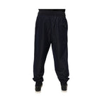 Dolce & Gabbana Black Jacquard Jogger Men Sweatpants Pants