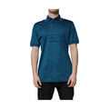 Blue Logo Cotton Men Polo Shirt T-shirt