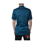 Dolce & Gabbana Blue Logo Cotton Men Polo Shirt T-shirt