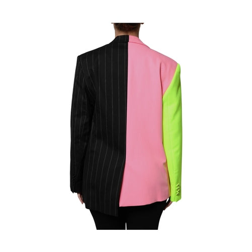 Dolce & Gabbana Multicolor Patchwork Embellished Coat Jacket