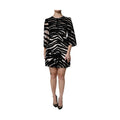 Black White Zebra A-line Sheath Mini Dress