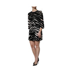 Dolce & Gabbana Black White Zebra A-line Sheath Mini Dress