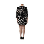 Dolce & Gabbana Black White Zebra A-line Sheath Mini Dress