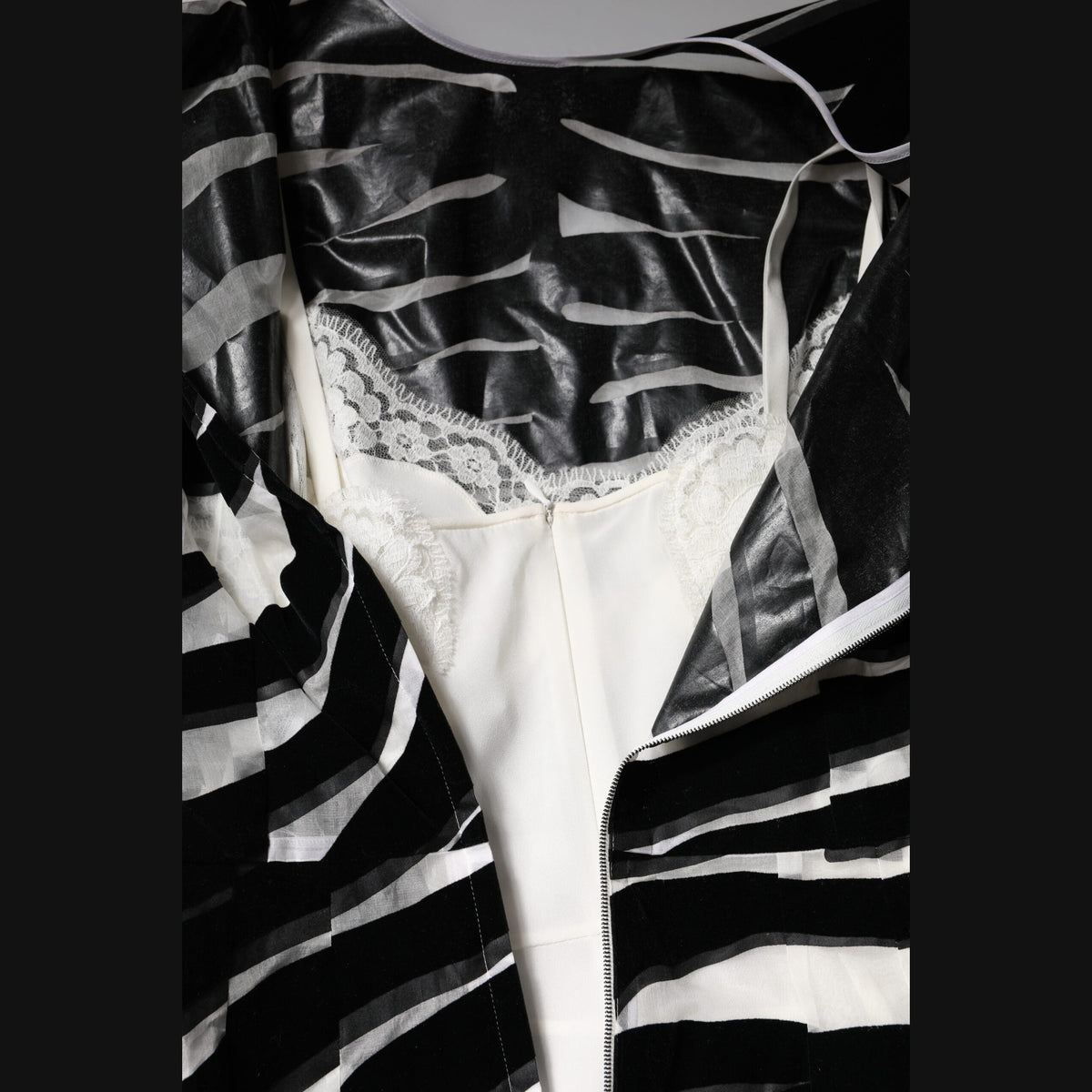 Black White Zebra A-line Sheath Mini Dress