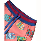 Dolce & Gabbana Pink Logo Monogram Jogger Sweatpants Pants
