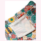 Dolce & Gabbana Multicolor Floral Lace High Waist Mini Skirt