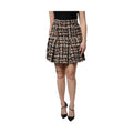 Multicolor High Waist Tartan Tweed Mini Skirt