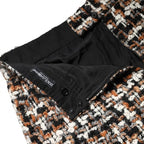 Dolce & Gabbana Multicolor High Waist Tartan Tweed Mini Skirt