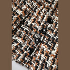 Dolce & Gabbana Multicolor High Waist Tartan Tweed Mini Skirt