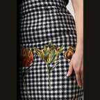 Dolce & Gabbana Multicolor Floral Print High Waist Pencil Cut Skirt