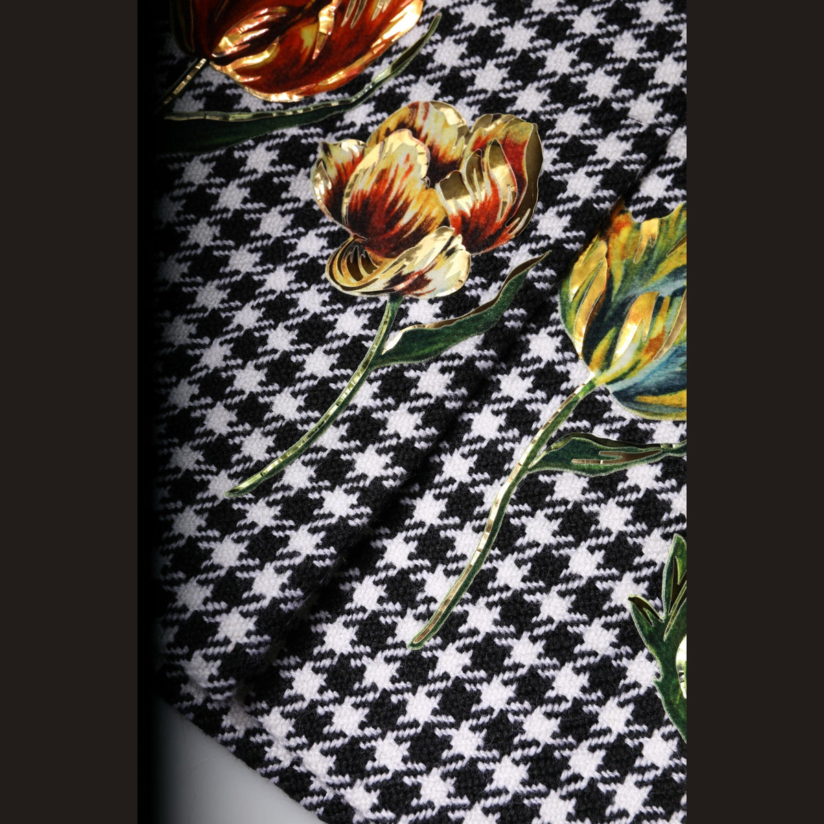 Multicolor Floral Print High Waist Pencil Cut Skirt