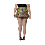 Dolce & Gabbana Multicolor Floral Jacquard Mid Waist Mini Skirt