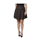 Dolce & Gabbana Multicolor High Waist Tartan Tweed Mini Skirt