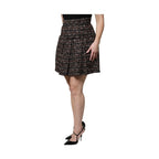 Dolce & Gabbana Multicolor High Waist Tartan Tweed Mini Skirt