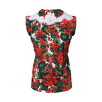 Dolce & Gabbana Multicolor Floral Lace Sleeveless Tank Top