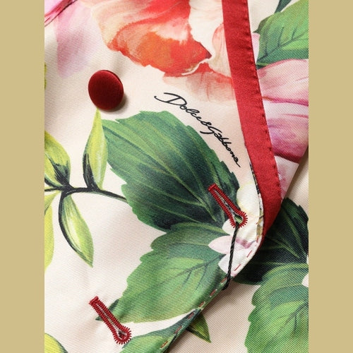 Dolce & Gabbana Multicolor Floral Double Breasted Jacket