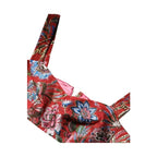 Dolce & Gabbana Red Floral Brocade Cropped Bustier Corset Top