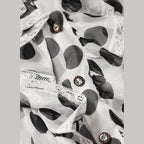 Dolce & Gabbana White Black Polka Dot Cotton Sleeveless Top