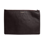 Dolce & Gabbana Brown Leather #DGFAMILY Embellished Men Clutch Pouch Bag