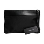 Dolce & Gabbana Multicolor Leopard Jacquard Print Logo Plaque Pouch Bag