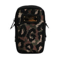 Multicolor Leopard Jacquard Logo Plaque Neck Strap Bag