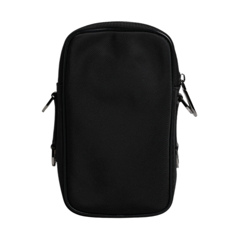 Dolce & Gabbana Multicolor Leopard Jacquard Logo Plaque Neck Strap Bag