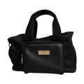 Black Shoulder Strap Pet Carry Logo Plaque Bag