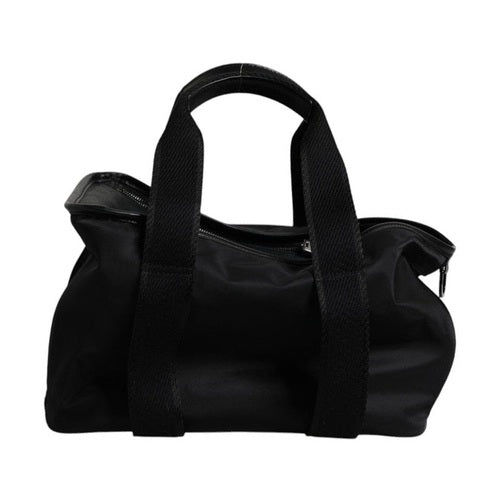 Dolce & Gabbana Black Shoulder Strap Pet Carry Logo Plaque Bag