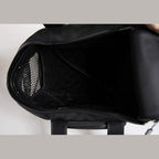 Dolce & Gabbana Black Shoulder Strap Pet Carry Logo Plaque Bag