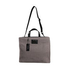 Dolce & Gabbana Grey Alpaca Wool Logo Plaque Tote Shoulder Bag