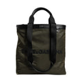 Military Green Nylon Shoulder Strap Tote Bag