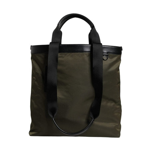 Dolce & Gabbana Military Green Nylon Shoulder Strap Tote Bag