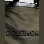 Dolce & Gabbana Military Green Nylon Shoulder Strap Tote Bag