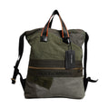 Dolce & Gabbana Military Green Patchwork Rucksack Backpack Bag