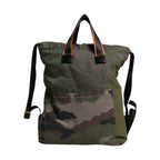 Dolce & Gabbana Military Green Patchwork Rucksack Backpack Bag