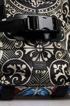 Dolce & Gabbana Multicolor Maiolica Print Nylon Backpack Bag