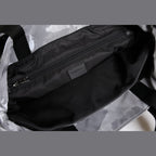 Gray Camo Cotton Multiple Compartments Tote Bag