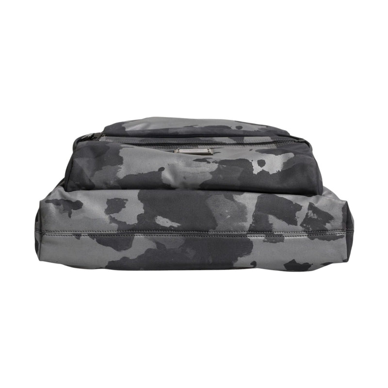 Dolce & Gabbana Gray Camo Cotton Multiple Compartments Tote Bag