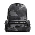Dolce & Gabbana Gray Cotton Camouflage Logo Plaque Backpack Bag