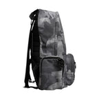 Dolce & Gabbana Gray Cotton Camouflage Logo Plaque Backpack Bag