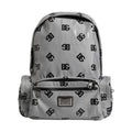 Polyester Gray Black DG Logo Plaque Backpack Bag