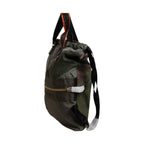 Dolce & Gabbana Military Green Patchwork Rucksack Backpack Bag