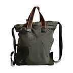 Dolce & Gabbana Military Green Patchwork Rucksack Backpack Bag
