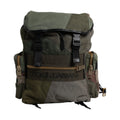 Military Green Patchwork Travel Backpack Bag