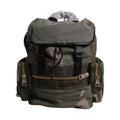 Military Green Patchwork School Backpack Bag