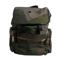 Military Green Patchwork Travel Backpack Bag