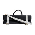 Dolce & Gabbana Blue White Calfskin Leather Crossbody Shoulder Bag