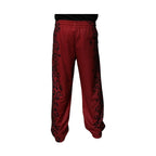 Dolce & Gabbana Red Leopard Print Polyester Men Jogger Pants