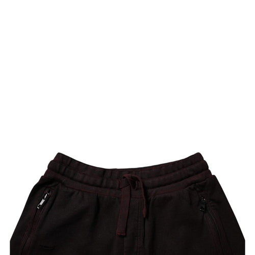 Dolce & Gabbana Maroon Cotton Sweatshorts Men Bermuda Shorts