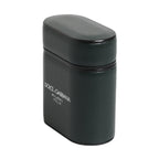 Dolce & Gabbana Green Calfskin Leather Logo Print Flip Holder Airpods Case